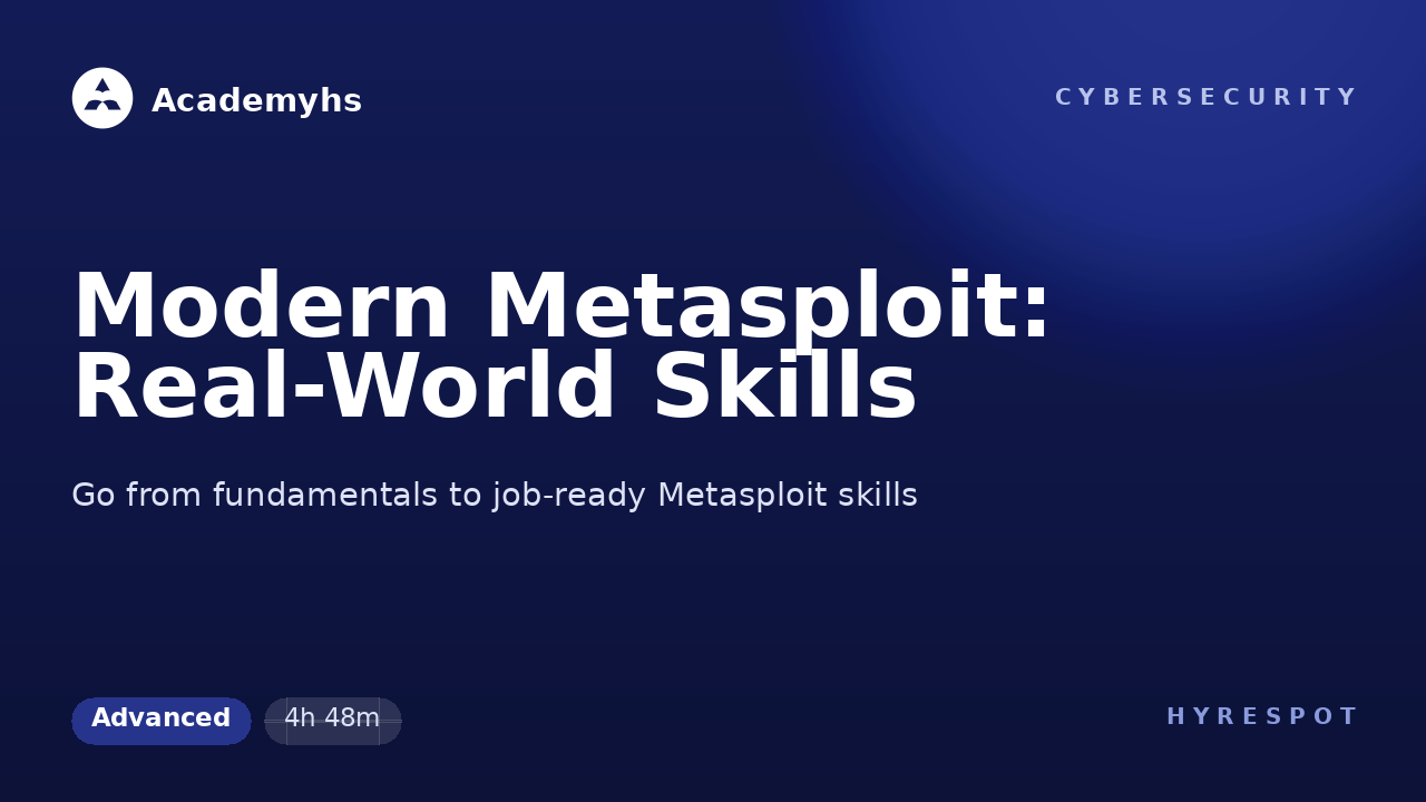 Modern Metasploit: Real-World Skills