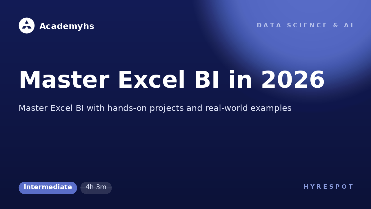 Master Excel BI in 2026