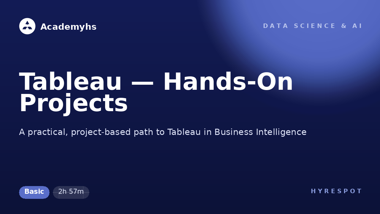 Tableau — Hands-On Projects