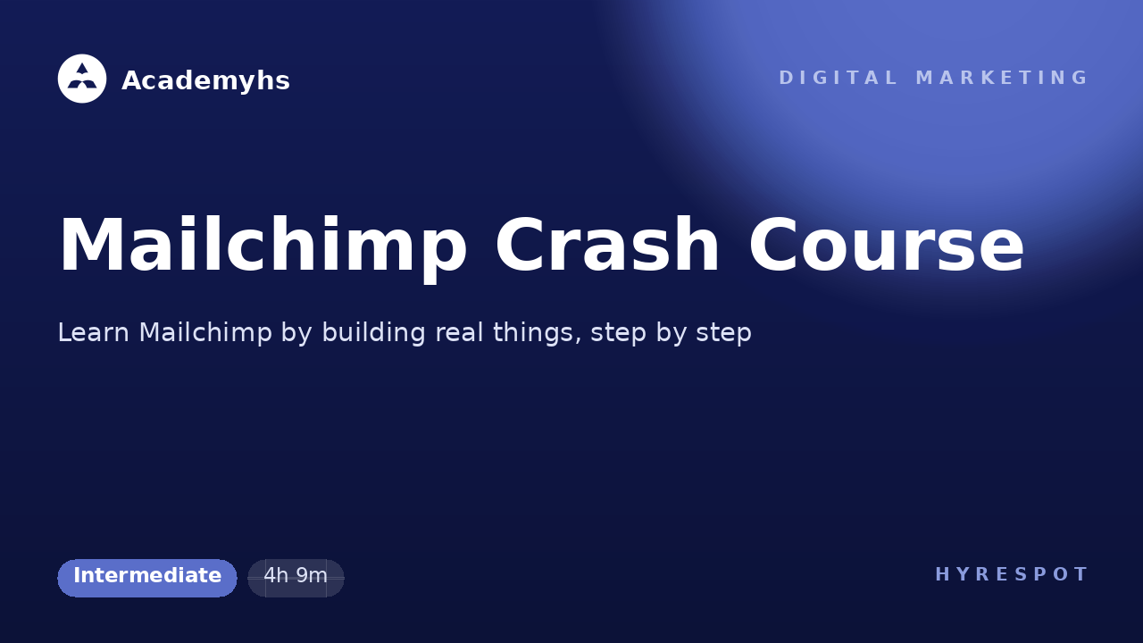 Mailchimp Crash Course