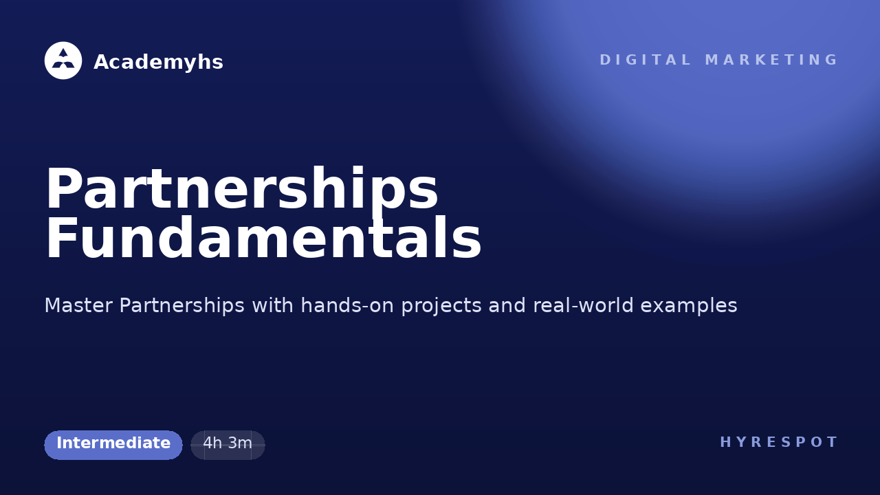 Partnerships Fundamentals