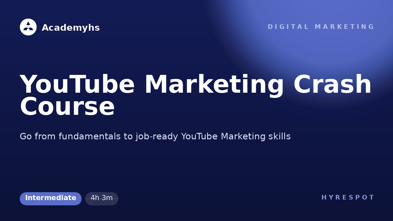 YouTube Marketing Crash Course