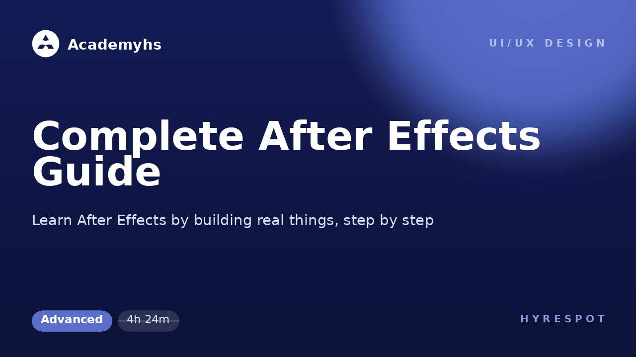 Complete After Effects Guide
