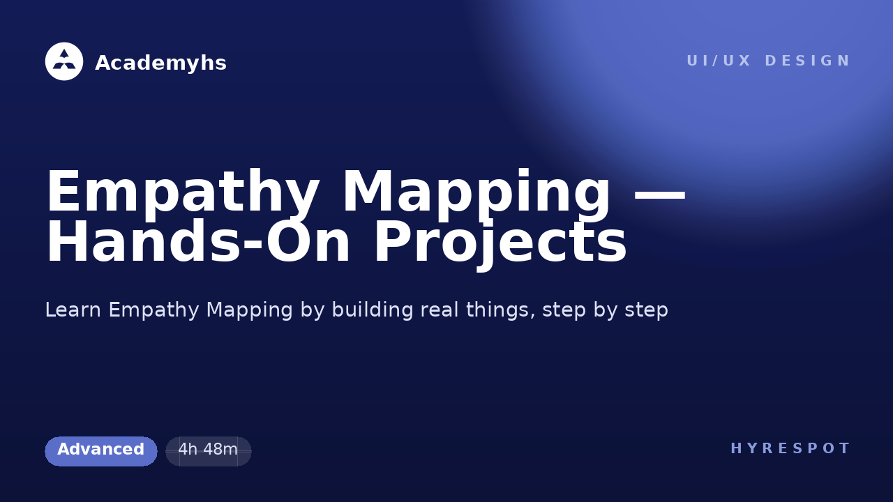 Empathy Mapping — Hands-On Projects