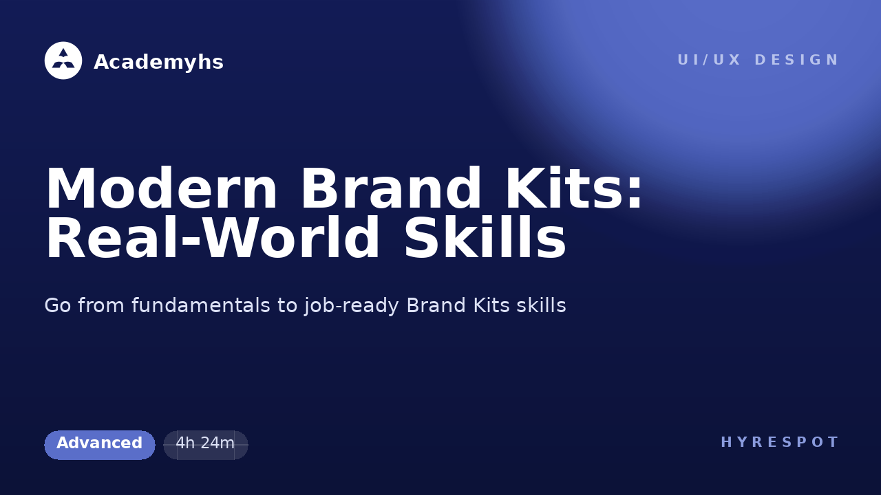 Modern Brand Kits: Real-World Skills