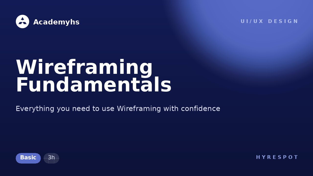 Wireframing Fundamentals