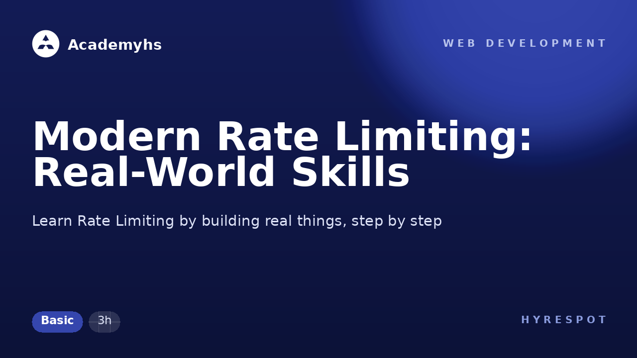 Modern Rate Limiting: Real-World Skills